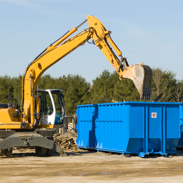 can i rent a residential dumpster for a construction project in Chickasaw